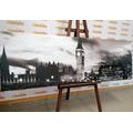 WANDBILD BIG BEN IN LONDON IN SCHWARZ-WEISS - SCHWARZ-WEISSE BILDER - BILDER