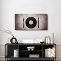 WANDBILD RETRO-DINNER AUF PLATTE - MUSIKBILDER - BILDER