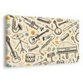 WANDBILD MUSIKINSTRUMENTE IN HARMONIE - MUSIKBILDER - BILDER
