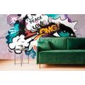 SELF ADHESIVE WALLPAPER GREEN GRAFFITI EYE - SELF-ADHESIVE WALLPAPERS - WALLPAPERS