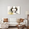 WANDBILD PORTRÄT EINER FRAU MIT AUSDRUCKSSTARKEN AUGEN - WANDBILDER FRAUEN - BILDER