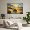 OBRAZ RANNÍ TICHO NAD DUNAMI - OBRAZY VÝCHOD A ZÁPAD SLUNCE - OBRAZY
