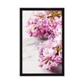 AFFICHE LILAS SUR MARBRE - FLEURS - AFFICHES