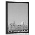 POSTER SKYSCRAPERS IN NEW YORK CITY IN BLACK AND WHITE - BLACK AND WHITE - POSTERS