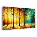 OBRAZ LESNÍ VITRÁŽ - OBRAZY LES - OBRAZY