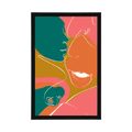 AFFICHE COUPLE HEUREUX AUX COULEURS PASTEL - DE NOTRE ATELIER - AFFICHES