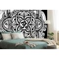 WALLPAPER MANDALA OF HEALTH IN BLACK AND WHITE - WALLPAPERS FENG SHUI - WALLPAPERS