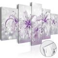 PICTURE ON ACRYLIC GLASS PURPLE LILIES - PICTURES ON GLASS - PICTURES