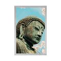 POSTER BUDDHA STATUE NEAR A CHERRY TREE - FENG SHUI - POSTERS