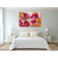 CANVAS PRINT PAINTED FLORAL STILL LIFE - PICTURES FLOWERS - PICTURES