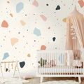 FOTÓTAPÉTA PASZTELL TERRAZZO FORMÁK - TAPÉTÁK GYEREKEKNEK - TAPÉTÁK