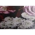 CANVAS PRINT RETRO BOUQUET OF ROSES - VINTAGE AND RETRO PICTURES - PICTURES