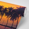 SELF ADHESIVE WALLPAPER SUNSET OVER PALM TREES - SELF-ADHESIVE WALLPAPERS - WALLPAPERS