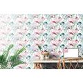 SELF ADHESIVE WALLPAPER COLORFUL MONSTERA LEAVES - SELF-ADHESIVE WALLPAPERS - WALLPAPERS