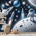 TAPETA DĚTSKÝ VESMÍR S ASTRONAUTY - DĚTSKÉ TAPETY - TAPETY