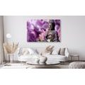 WANDBILD FRIEDLICHER BUDDHA - BILDER MIT FENG SHUI-MOTIVEN - BILDER