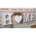 QUADRO CON LE PAROLE "HOME" CON UN DESIGN VINTAGE - QUADRI CON SCRITTE E CITAZIONI - QUADRI