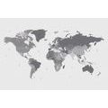 SELF ADHESIVE WALLPAPER DETAILED MAP OF THE WORLD IN BLACK AND WHITE - SELF-ADHESIVE WALLPAPERS - WALLPAPERS