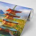 WALL MURAL VIEW OF CHUREITO PAGODA AND MOUNT FUJI - WALLPAPERS NATURE - WALLPAPERS