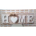 QUADRO CON LE PAROLE "HOME" CON UN DESIGN VINTAGE - QUADRI CON SCRITTE E CITAZIONI - QUADRI