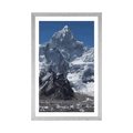 AFFICHE AVEC MONTURE BEAU SOMMET DE MONTAGNE - NATURE - AFFICHES