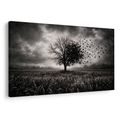 WANDBILD LEBENSBAUM IM STURM - HALLOWEEN- UND HORROR-BILDER - BILDER