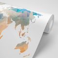 SELF ADHESIVE WALLPAPER POLYGONAL WORLD MAP - SELF-ADHESIVE WALLPAPERS - WALLPAPERS