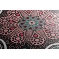 WANDBILD INDISCHES MANDALA MIT BLUMENMUSTER - BILDER MIT FENG SHUI-MOTIVEN - BILDER