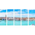 QUADRO IN 5 PARTI VISTA DI VENEZIA - QUADRI CITTÀ - QUADRI