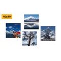 CANVAS PRINT SET MAGIC OF NATURE - SET OF PICTURES - PICTURES