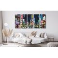 5-PIECE CANVAS PRINT COLORFUL NEW YORK CITY - PICTURES OF CITIES - PICTURES