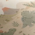 OBRAZ DINOZAURY W KRAINIE Z WULKANEM - DZIECIĘCE OBRAZY ZWIERZĄTKA - OBRAZY