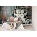 SELF ADHESIVE WALL MURAL STATUES OF ANGELS ON A BENCH - SELF-ADHESIVE WALLPAPERS - WALLPAPERS