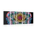 5-PIECE CANVAS PRINT MANDALA OF HEALTH - PICTURES FENG SHUI - PICTURES