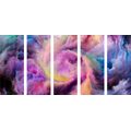 5-PIECE CANVAS PRINT COLOR SPIRAL - ABSTRACT PICTURES - PICTURES