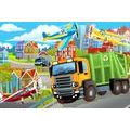 SELF ADHESIVE WALLPAPER GARBAGE TRUCK IN THE CITY - SELF-ADHESIVE WALLPAPERS - WALLPAPERS