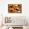 WANDBILD RABEN ZWISCHEN HERBSTLICHEN KÜRBISSEN - HALLOWEEN- UND HORROR-BILDER - BILDER
