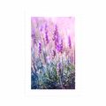 POSTER WITH MOUNT MAGICAL LAVENDER FLOWERS - FLOWERS - POSTERS