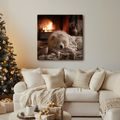 VÁNOČNÍ OBRAZ ÚTULNÁ ZIMNÍ ATMOSFÉRA - VÁNOČNÍ A ZIMNÍ OBRAZY - OBRAZY