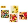 CANVAS PRINT SET JUICY FRUIT - SET OF PICTURES - PICTURES