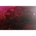 CANVAS PRINT MANDALA WITH A GALACTIC BACKGROUND - PICTURES FENG SHUI - PICTURES