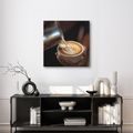 OBRAZ ELEGANCE KÁVY S PĚNOU - OBRAZY JÍDLA A NÁPOJE - OBRAZY