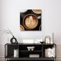 OBRAZ ŠÁLKY KÁVY V DETAILU - OBRAZY JÍDLA A NÁPOJE - OBRAZY