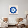 TABLEAU SUR TOILE – ŒIL TALISMANIQUE BLEU ABSTRAIT - TABLEAUX PAR THÈME - TABLEAUX