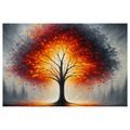 OBRAZ ZÁŘIVÝ STROM ŽIVOTA V PODZIMNÍ KRAJINĚ - OBRAZY STROMY ŽIVOTA - OBRAZY