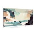 CANVAS PRINT MODERN VERSION OF A WATERFALL - PICTURES WATERFALL - PICTURES