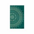 POSTER MIT PASSEPARTOUT HANDGEMALTES MANDALA - FENG SHUI - POSTER