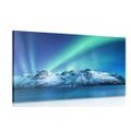 CANVAS PRINT ARCTIC POLAR LIGHTS - PICTURES OF NATURE AND LANDSCAPE - PICTURES