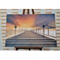 CANVAS PRINT WOODEN PROMENADE - PICTURES OF NATURE AND LANDSCAPE - PICTURES