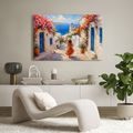 WANDBILD SOMMERLICHE GASSE ZUM MEER - BILDER MEER UND STRAND - BILDER
